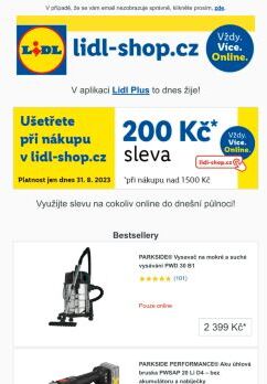 lidl-shop.cz | Ušetřete 200 Kč s aplikací Lidl Plus! Jen do dnešní půlnoci!