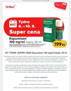 HIT TÝDNE: SUPER CENA Espumisan 100 mg/ml kapky, 50 ml