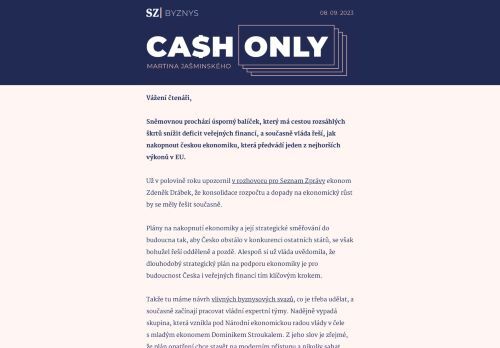 Cash Only: Překážkou pro restart ekonomiky může být stále inflace.