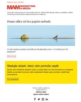 MAM aktualita - Home office už bez papíru nebude