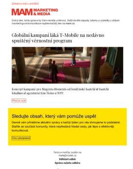 MAM aktualita - Globální kampaní láká T-Mobile na nedávno spuštěný věrnostní program