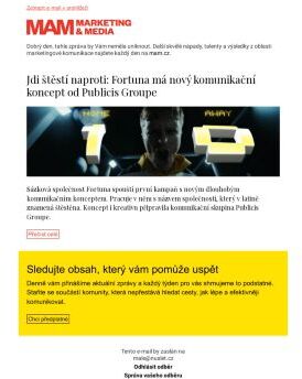 MAM aktualita - Jdi štěstí naproti: Fortuna má nový komunikační koncept od Publicis Groupe