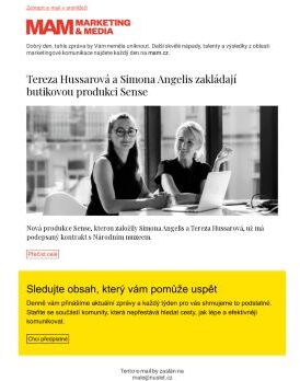 MAM aktualita - Tereza Hussarová a Simona Angelis zakládají butikovou produkci Sense