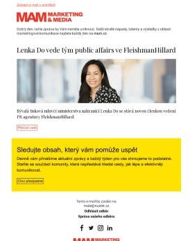 MAM aktualita - Lenka Do vede tým public affairs ve FleishmanHillard