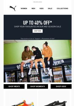 Up To 40% OFF* Your Favourite Kicks