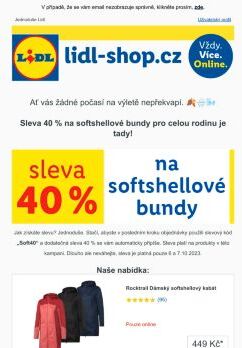lidl-shop.cz | Softshell je boží - sleva 40 % na softshellové bundy! Ale pouze do soboty!
