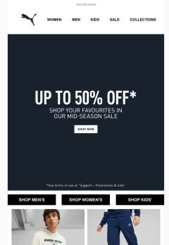 Up To 50% OFF*: Sales Keeps Getting Bigger and Better