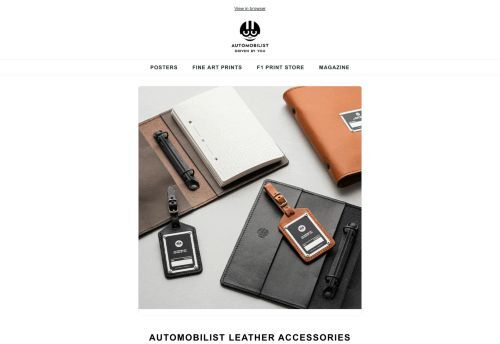 Introducing Leather Accessories from Automobilist!
 📓