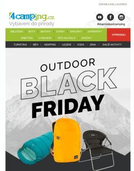 ➡ Batohy, spacáky a další vybavení - outdoorový Black Friday