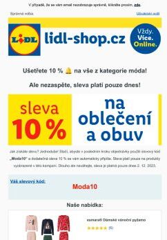 lidl-shop.cz | Sleva 10 % na vše z kategorie móda! 👚🥿
