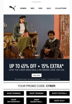 LAST CHANCE: UP TO 45% + 15% EXTRA* OFF