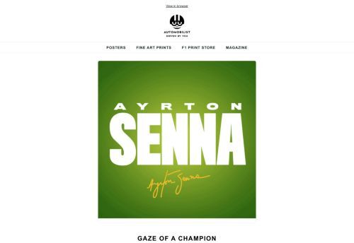 Designed to Win, a Tribute to Ayrton Senna!