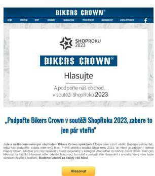 Podpořte Bikers Crown v soutěži ShopRoku 2023