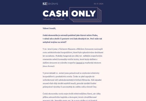 Cash Only: Proč je česká ekonomika zakonzervovaná?