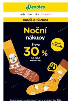 Využij 30% slevu během Nočních nákupů 🛍️