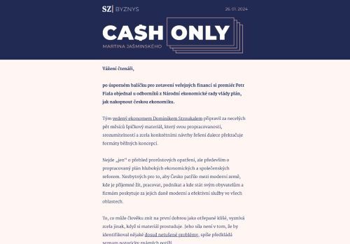 Cash Only: Plán NERV pro restart ekonomiky odhaluje vážné problémy Česka.