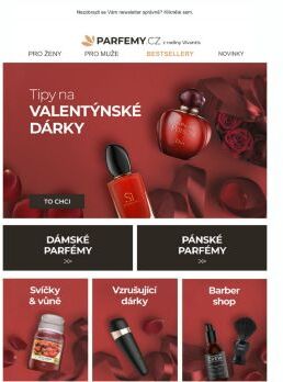 Šťastný Valentýn ❤️ Už jen dnes -20 % na dárkové sady parfémů