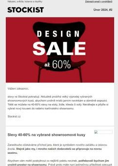 Design Sale, slevy 40-60%