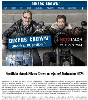 Navštivte stánek Bikers Crown na výstavě Motosalon 2024