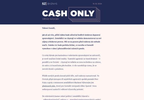 Cash Only: Blokáda se blíží. Pozor na traktory, a hlavně na peněženky.