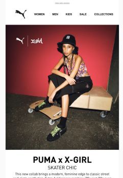 PUMA x X-Girl: Skater-Chic Streetwear
