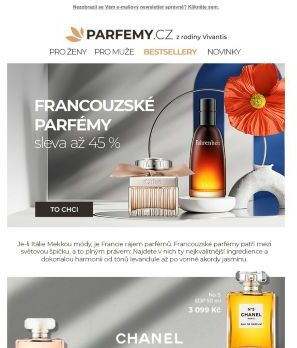 Propadněte kouzlu francouzských parfémů - nyní se slevou až 45 % »