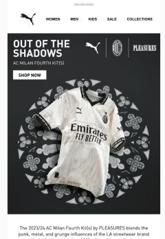A.C. Milan x PLEASURES: Fourth Kits For the Fans