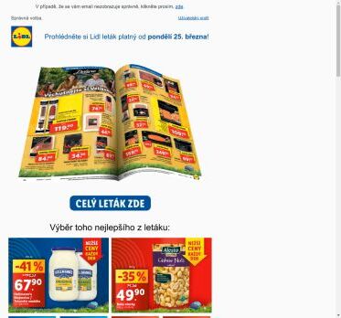 Váš Lidl leták na příští týden!