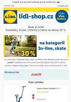 lidl-shop.cz | Využijte slevu 30 % na vše z kategorie IN-LINE a SKATE