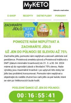 Poslední den pro záchranu jídla se slevou 75%⌛