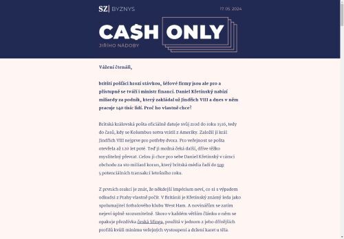 Cash Only: Není pošta jako pošta. Proč chce Křetínský zrovna tu britskou?