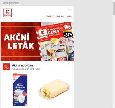 Máslo 250 g za 32,90 Kč - Již od středy!