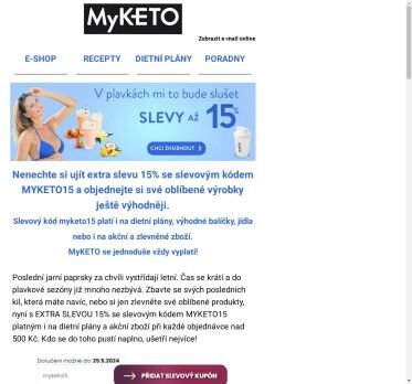 Extra sleva 15% i na akční zboží pokračuje i nadále🥳