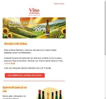 −20 % na německá vína 🇩🇪🍇 Julifest je tady!