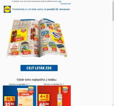 Váš Lidl leták na další týden plný retro produktů!