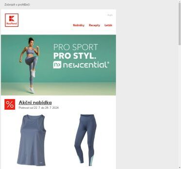 Sportujte stylově. - Newcential - od 22. 7. do 28. 7. 2024