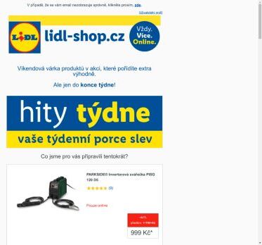 lidl-shop.cz | Sobotní hity se slevou až 50 %. Pouze do konce týdne!