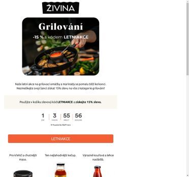 Poslední šance na 15% slevu na grilovací omáčky