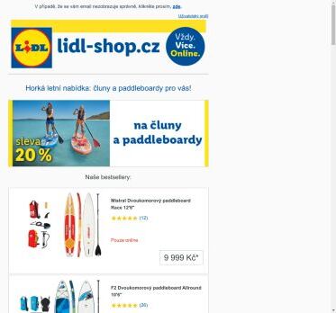 lidl-shop.cz | Bude to jízda! Paddleboardy se slevou 20 % najdete ZDE.