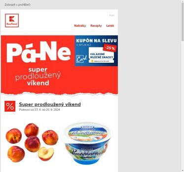Nektarinky 1 kg za 34,90 Kč - nabídka na víkend je tu!
