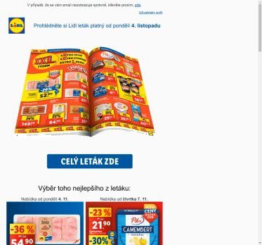 Váš Lidl leták na další týden s XXL nabídkou!
