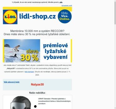 lidl-shop.cz | Pouze dnes sleva 30 % na vybrané lyžařské vybavení.