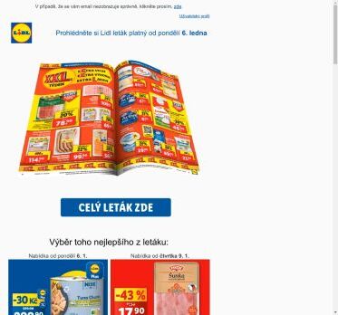 Váš Lidl leták na další týden s XXL nabídkou!