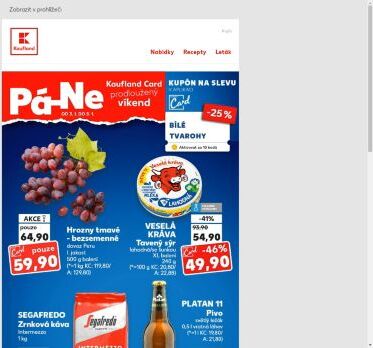 Hrozny tmavé bezsemenné 500 g za 59,90 Kč s Kaufland Card - nabídka na víkend je tu!
