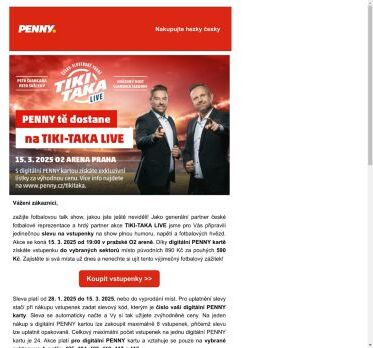 TIKI-TAKA live v O2 areně se slevou 300 Kč!