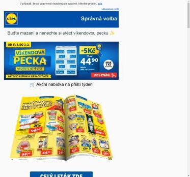 Máslo za 44,90 Kč? 🧈 Už od pátku v Lidlu! Prohlédněte si také nabídku na další týden.