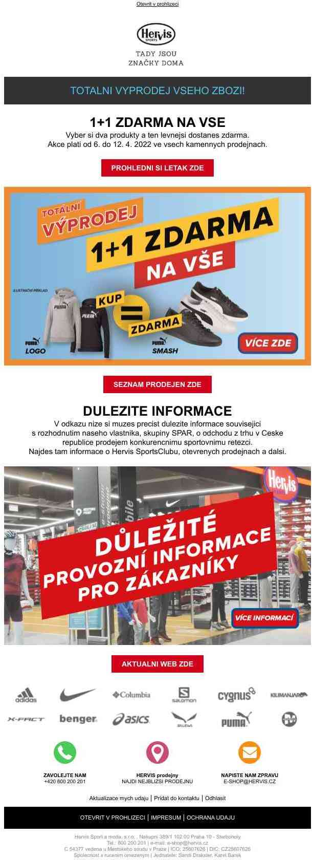 ⚠️1+1 zdarma na vše v prodejnách!⚠️